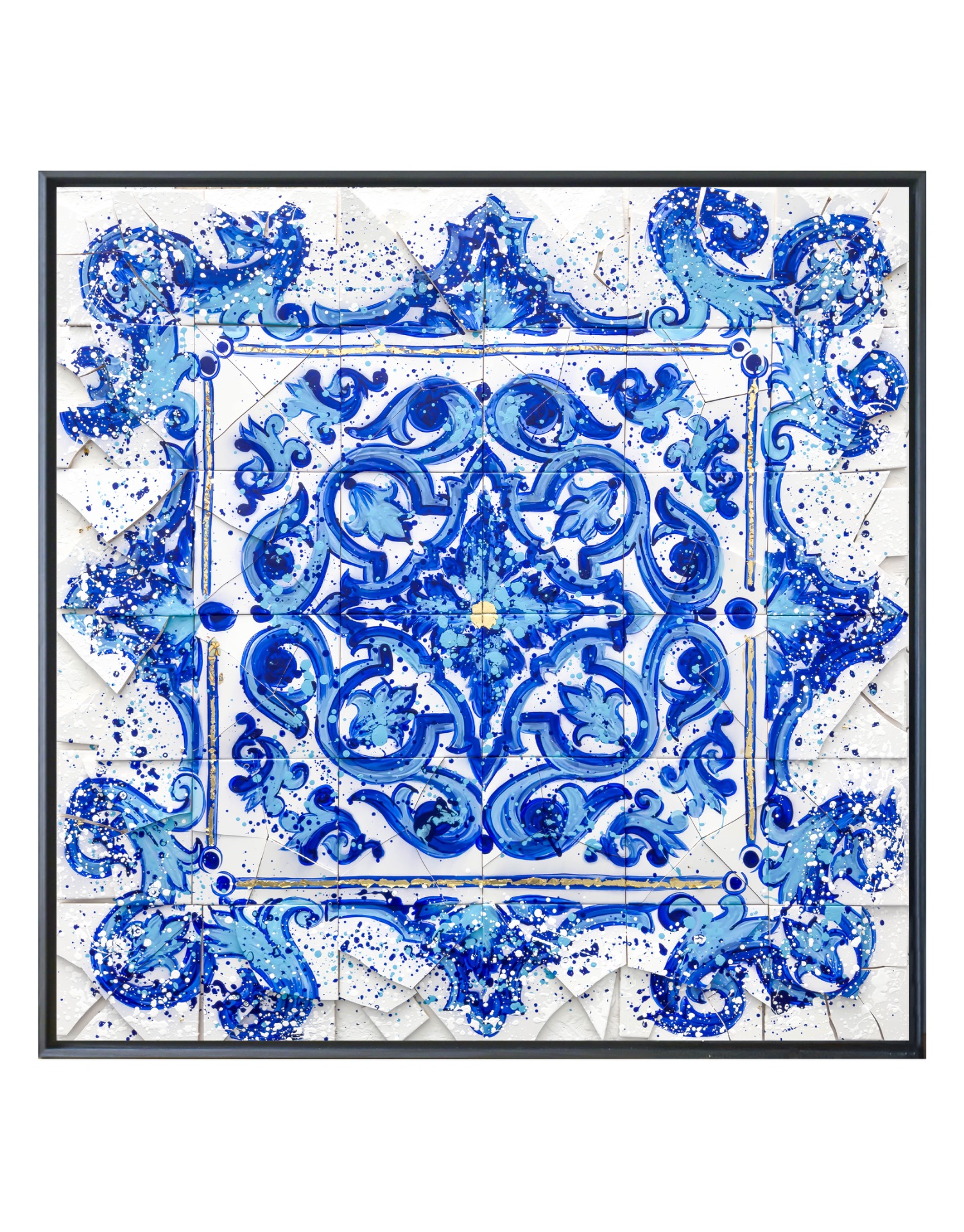 Blue Abstract - 120 cm x 120 cm