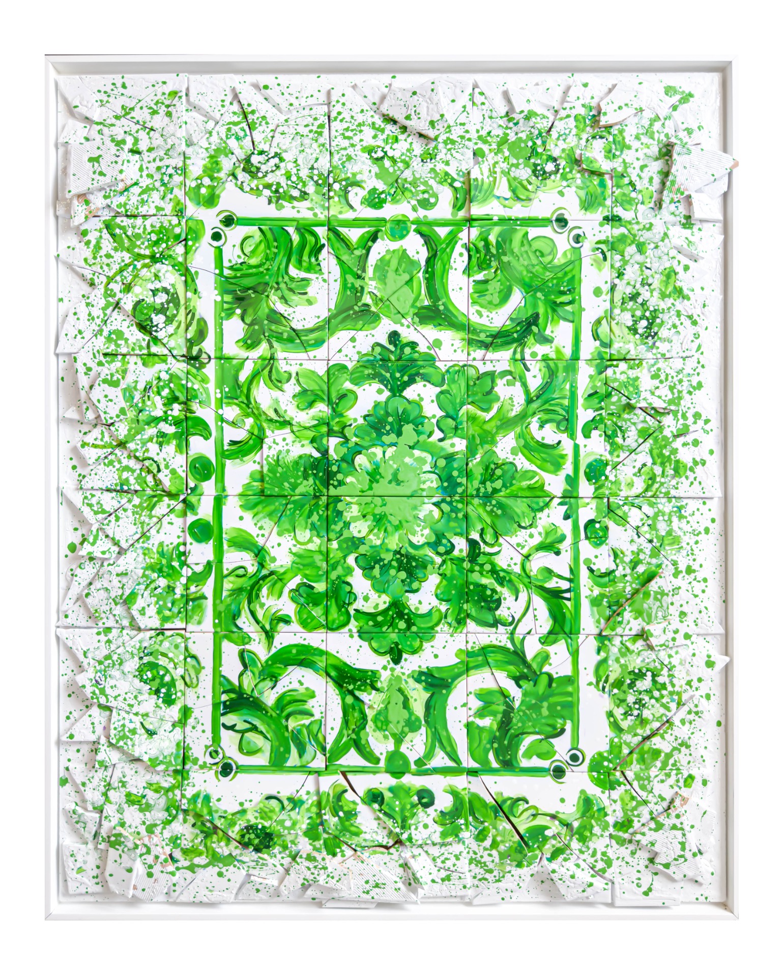 Green Abstract - 120 cm x 90 cm