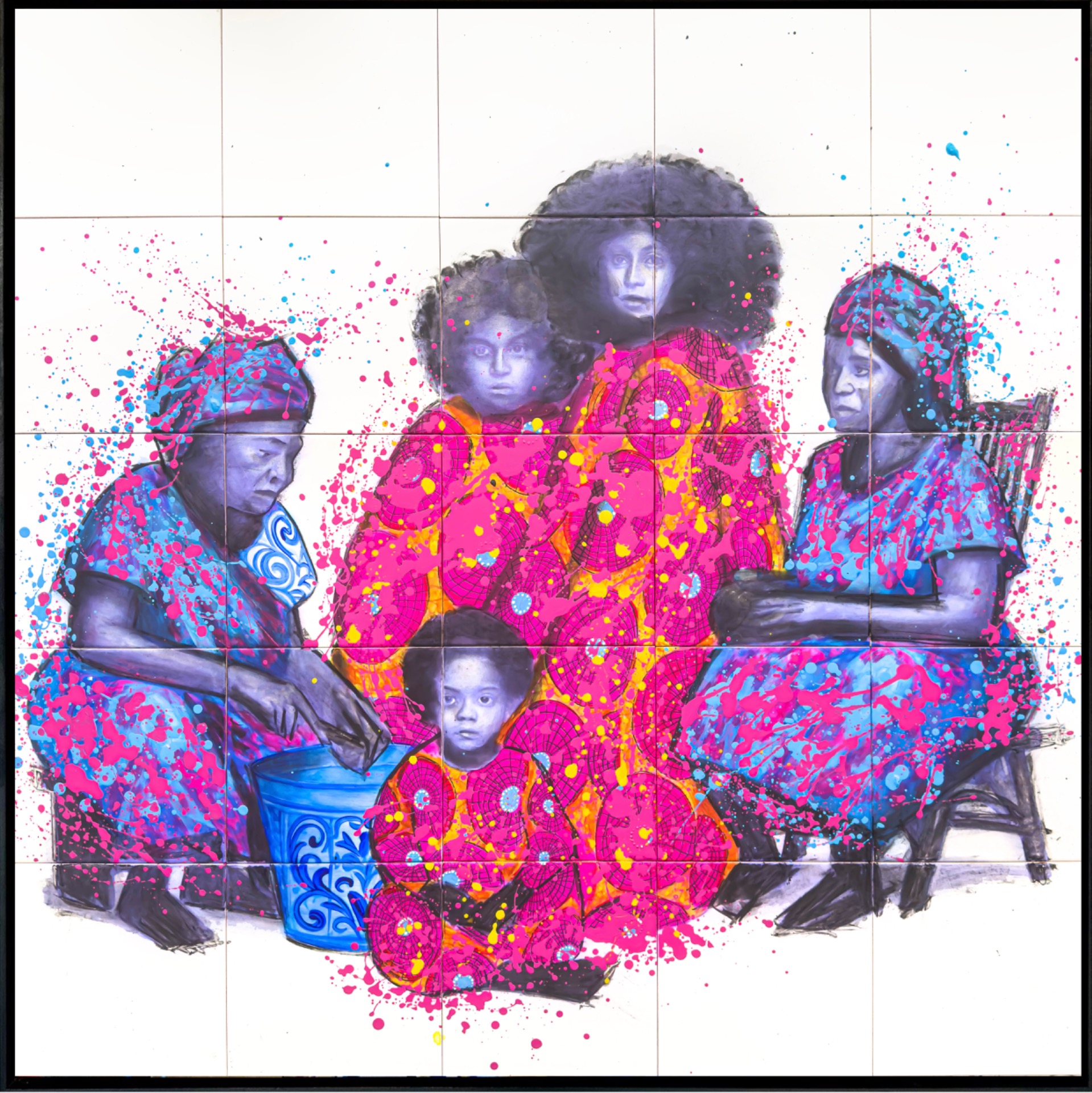 Mémoire des mères-100cmx100cm