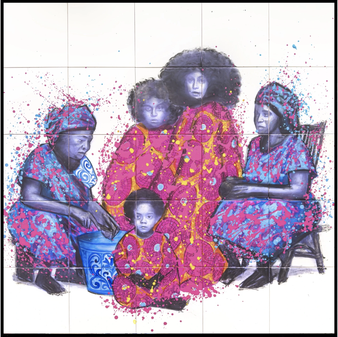 Mémoire des mères-100cmx100cm