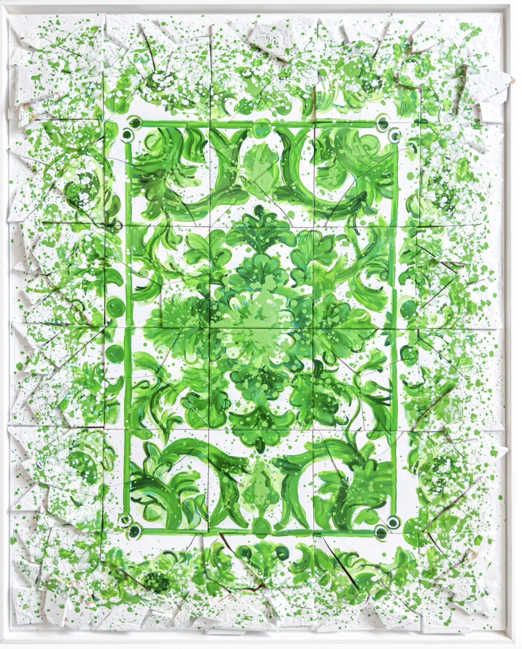 Green Abstract - 120 cm x 90 cm