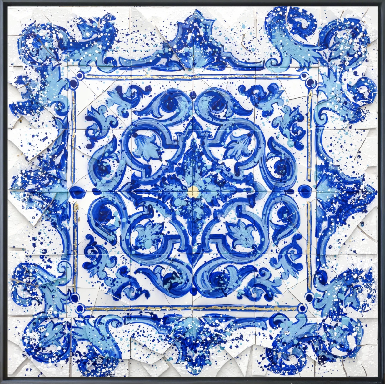 Blue Abstract #4 - 120 cm x 120 cm