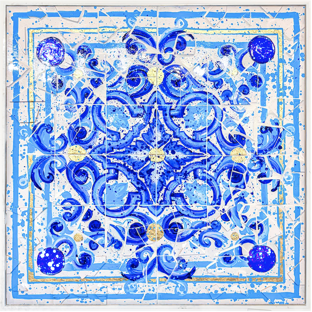 Blue Abstract #2 - 120 cm x 120 cm