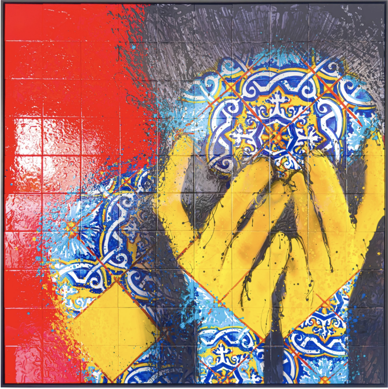 Alone - 150 cm x 150 cm