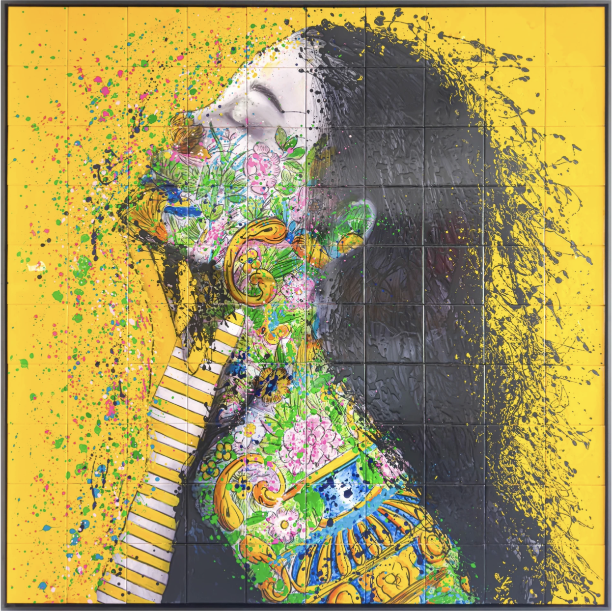 une brise d'espoire - 150 cm x 150 cm