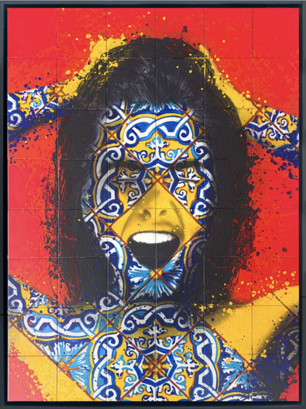 la haine  - 120 cm x 90 cm