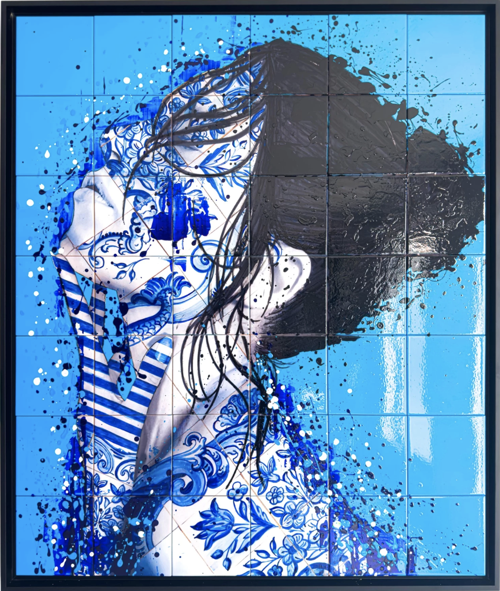 Blue eden - 105 cm x 90 cm