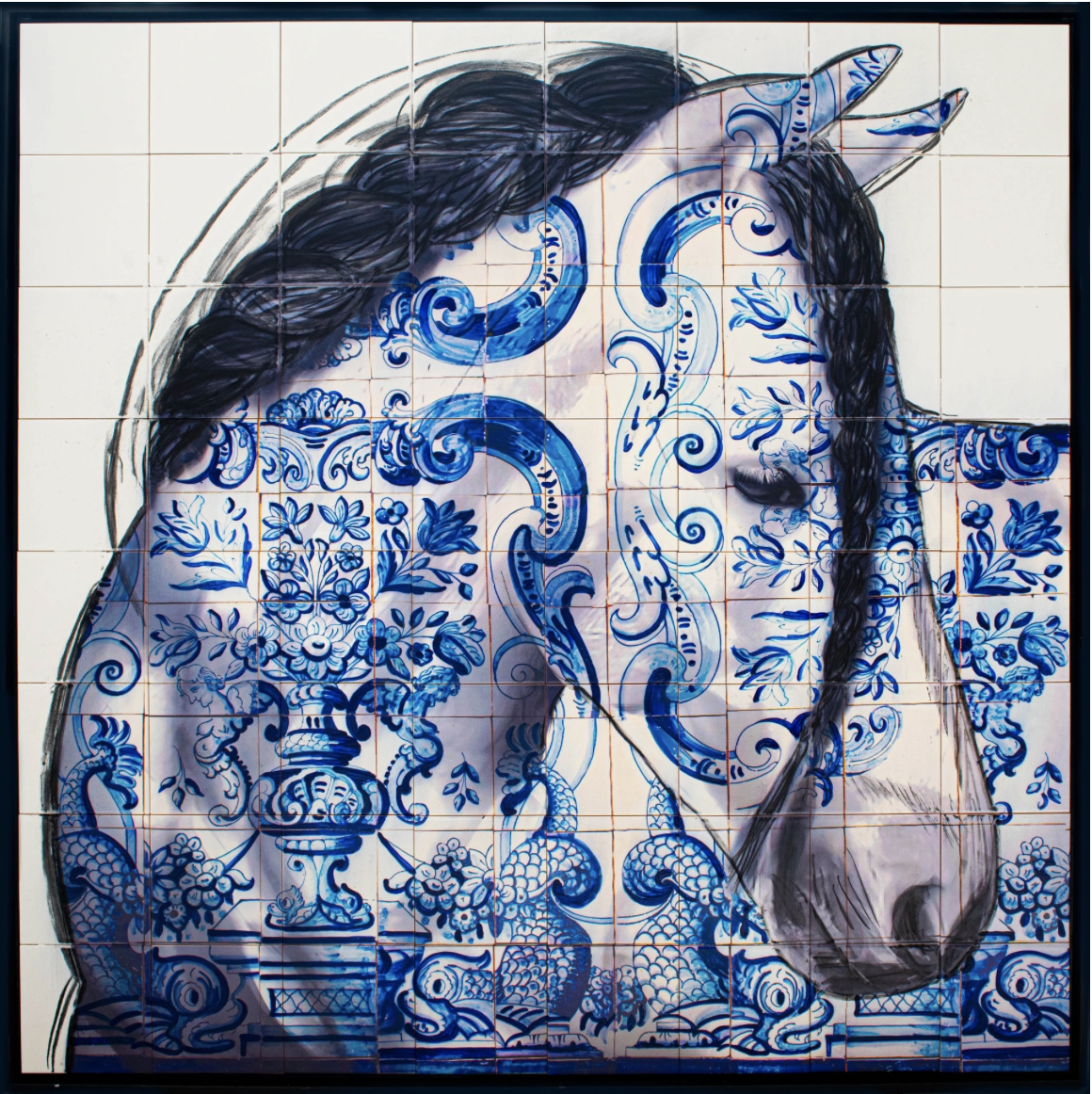 LUSITANIEN 1 - 120 cm x 120 cm