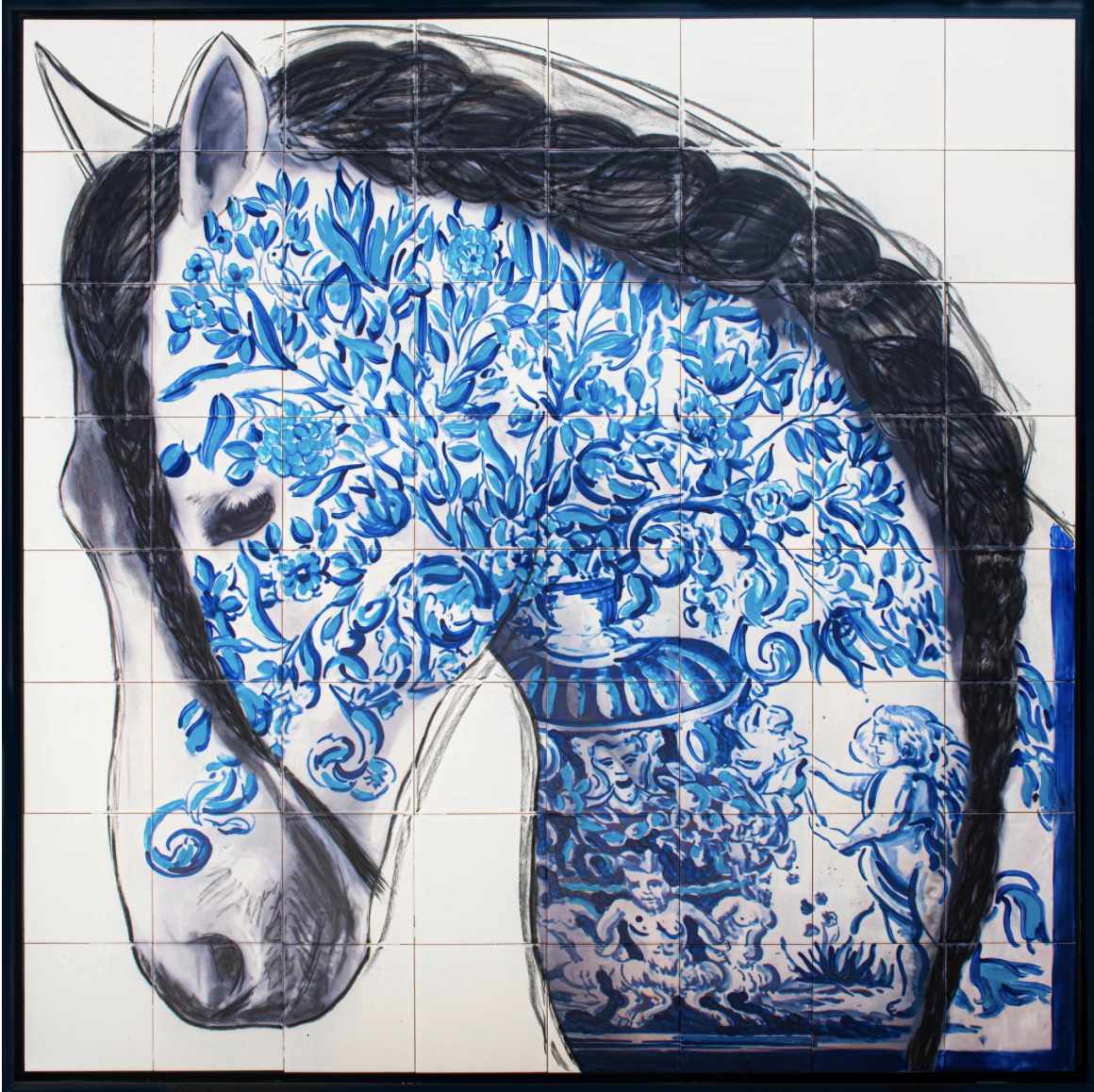 LUSITANIEN 2 - 120 cm x 120 cm