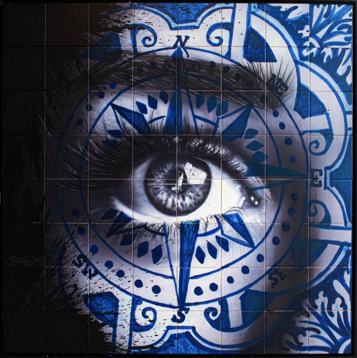 Visto no horizonte - 120 cm x 120 cm