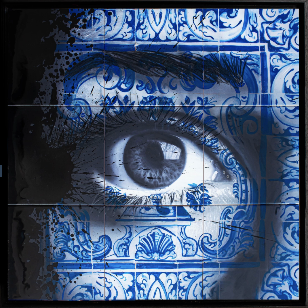 On edge , "to touch"- 120 cm x 120 cm