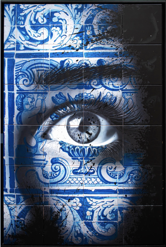 On edge , "to be honest"- 120 cm x 80 cm