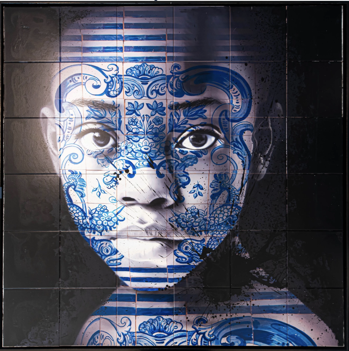 On edge , "little boy"- 120 cm x 120 cm